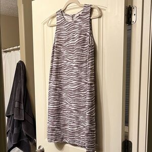 Zebra Print Sleeveless Dress